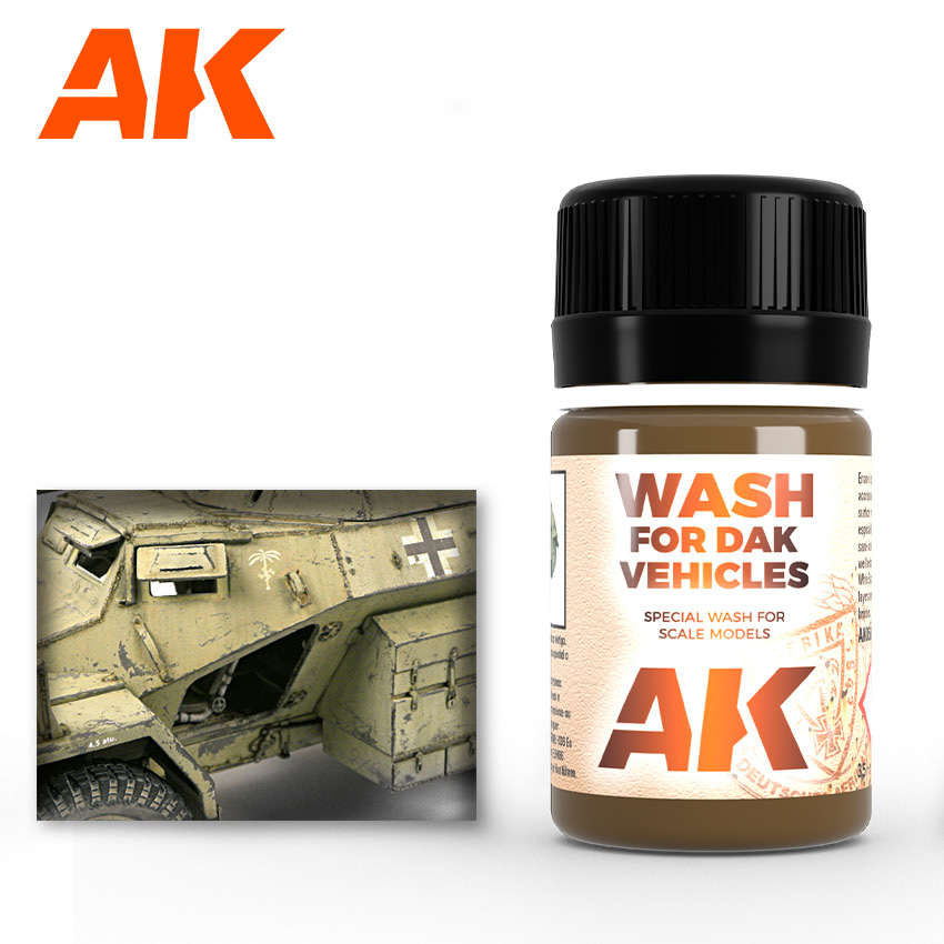 Краска AK066 - Africa Korps Wash