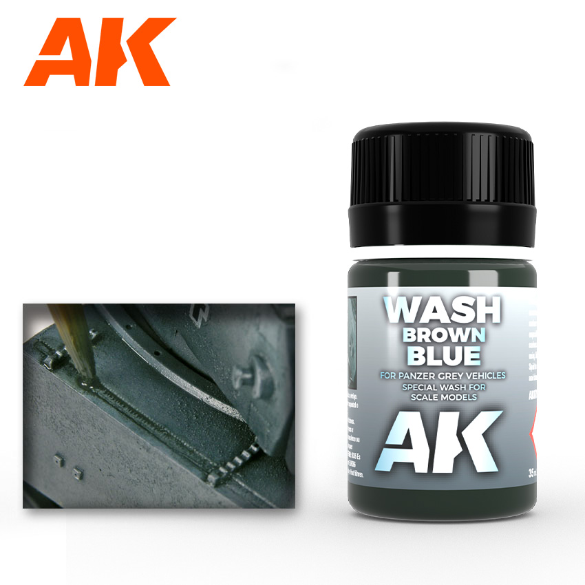 Краска AK070 - Wash For Panzer Grey