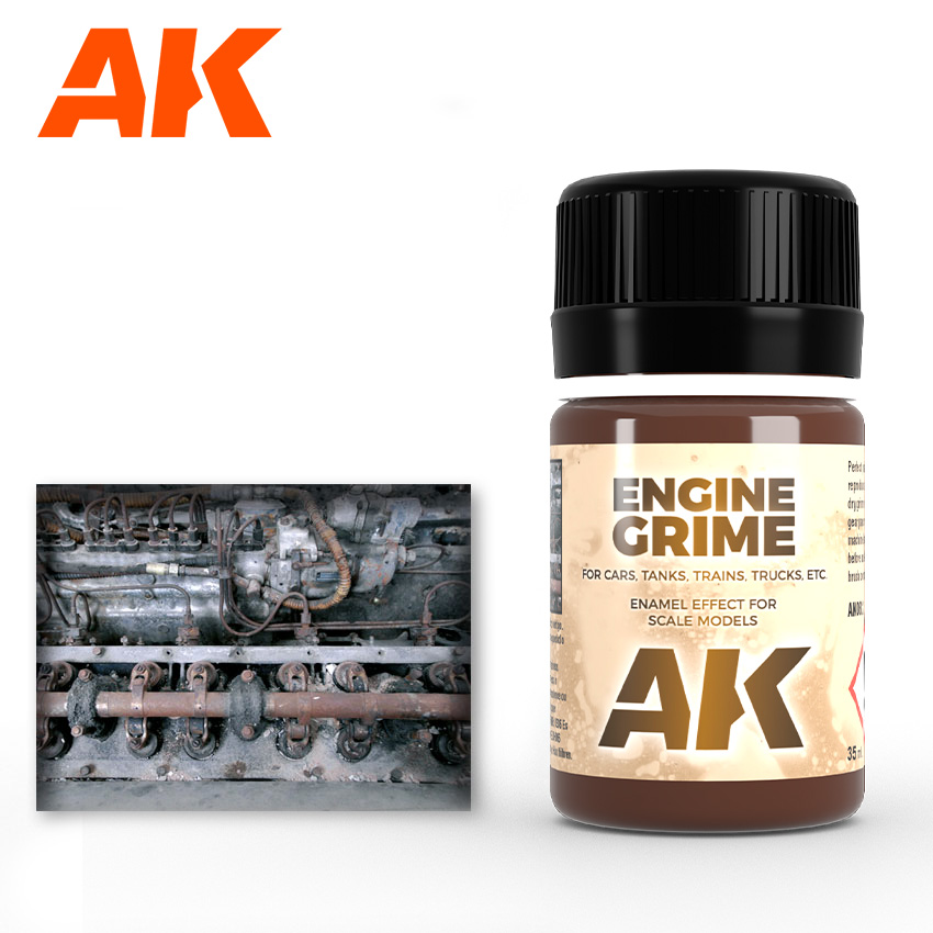 Краска AK082 - Engine Grime