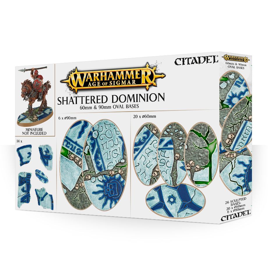 Age of Sigmar Shattered Dominion: 60&90mm Oval Bases