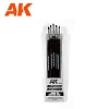 Инструмент AK9088 - Silicone Brushes Hard Tip Medium (5 Pencils)