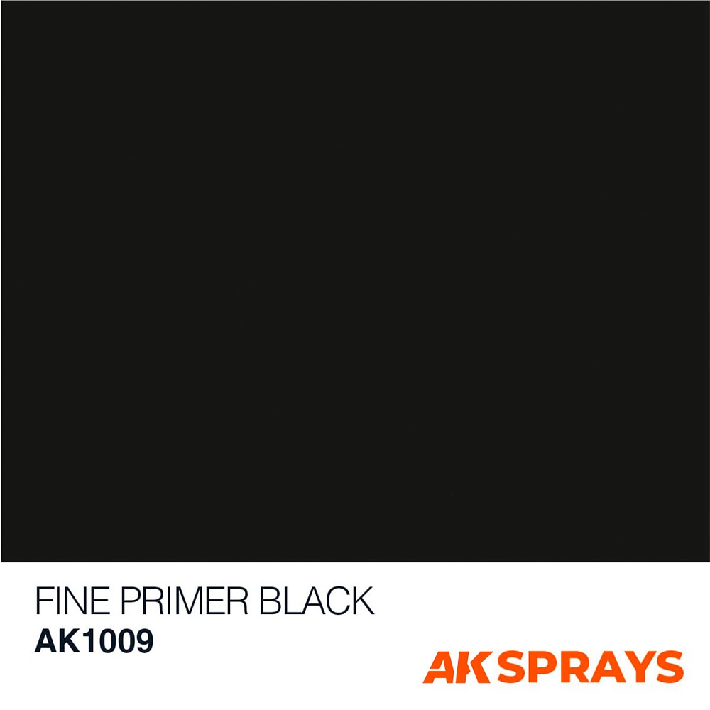 Грунт AK1009 - Fine Primer Black Spray