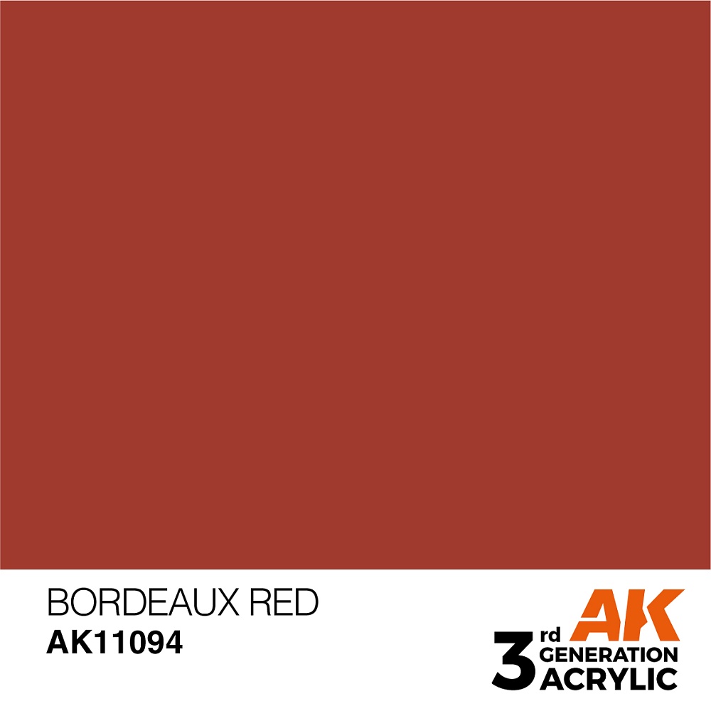 Краска AK11094 General Series - Bordeaux Red – Standard