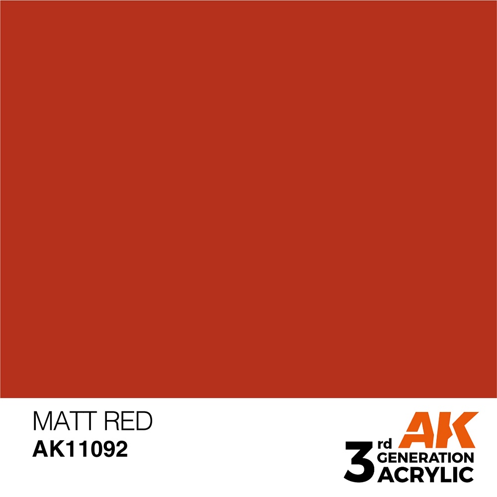 Краска AK11092 General Series - Matt Red – Standard