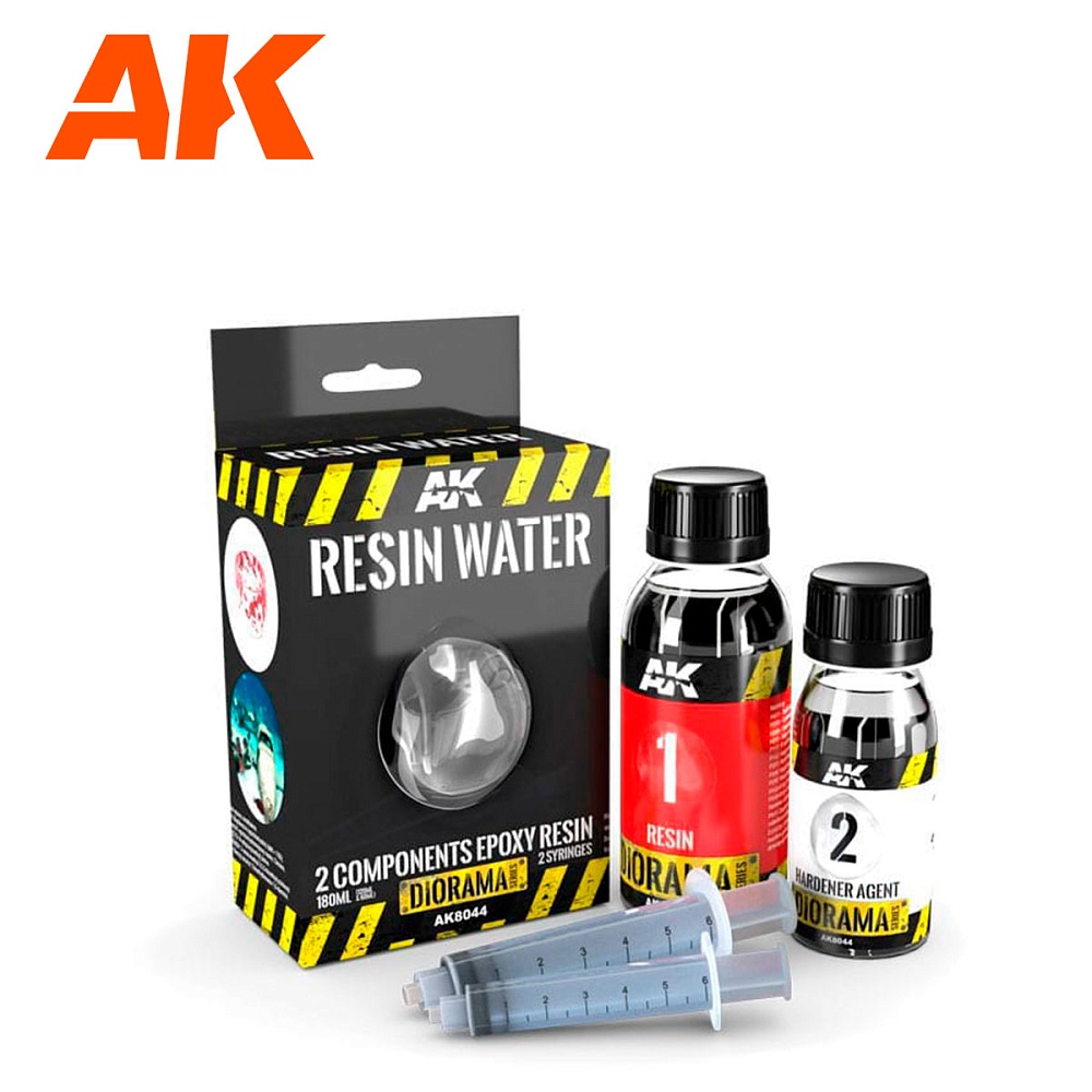 Имитация Воды AK8044 Resin Water 2 Components Epoxy Resin 180ML