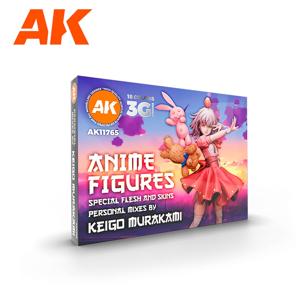 Краска AK11765 - Набор Anime Figures Paint Set