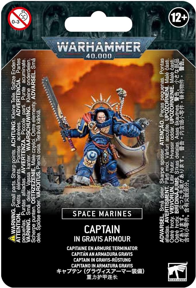 Warhammer 40000: Space Marines Captain in Gravis Armour