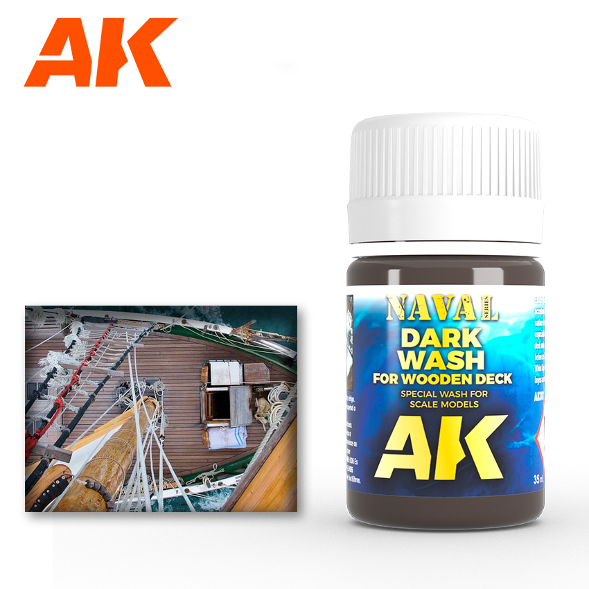 Краска AK301 - Dark Wash For Wood Deck