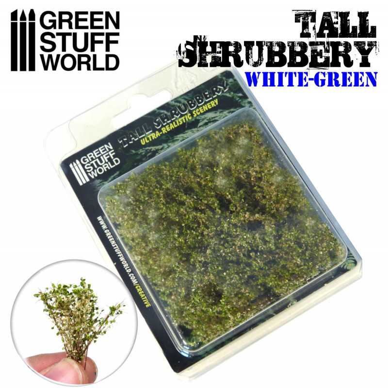 Tall Shrubbery - White/Green
