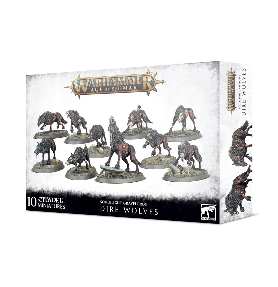 Age of Sigmar: Soulblight Gravelords Dire Wolves
