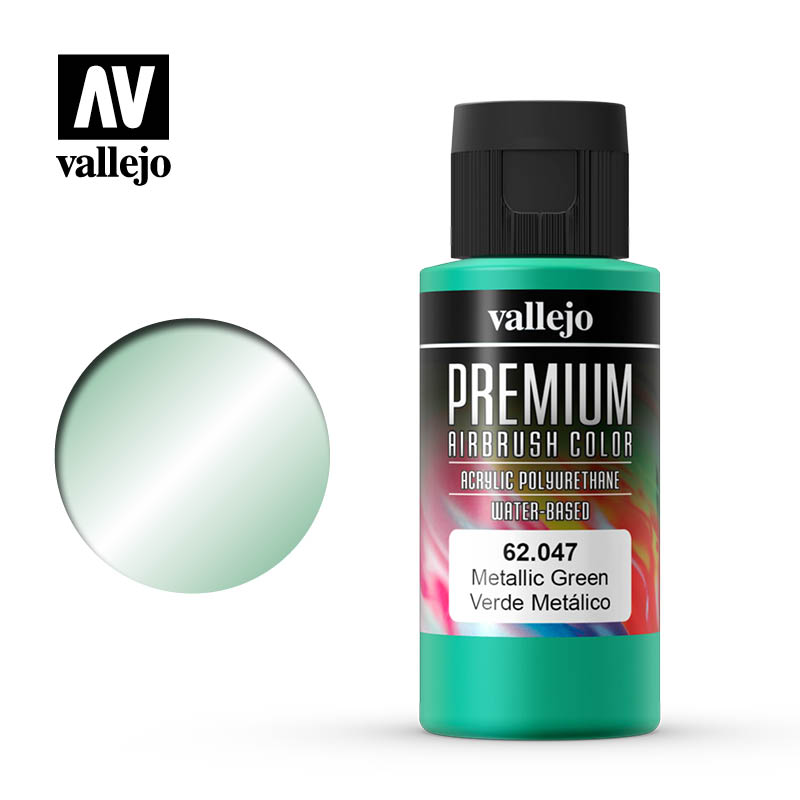 Краска 62047 Premium Airbrush Metallic Green 60 ml.
