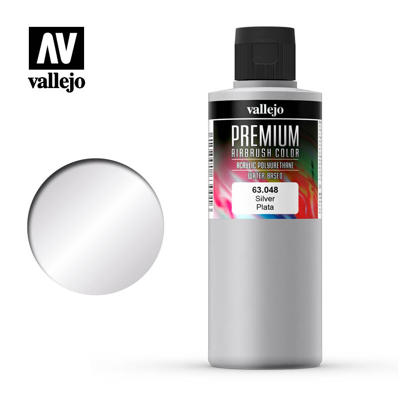 Краска 63048 Premium Airbrush Silver 200 ml.
