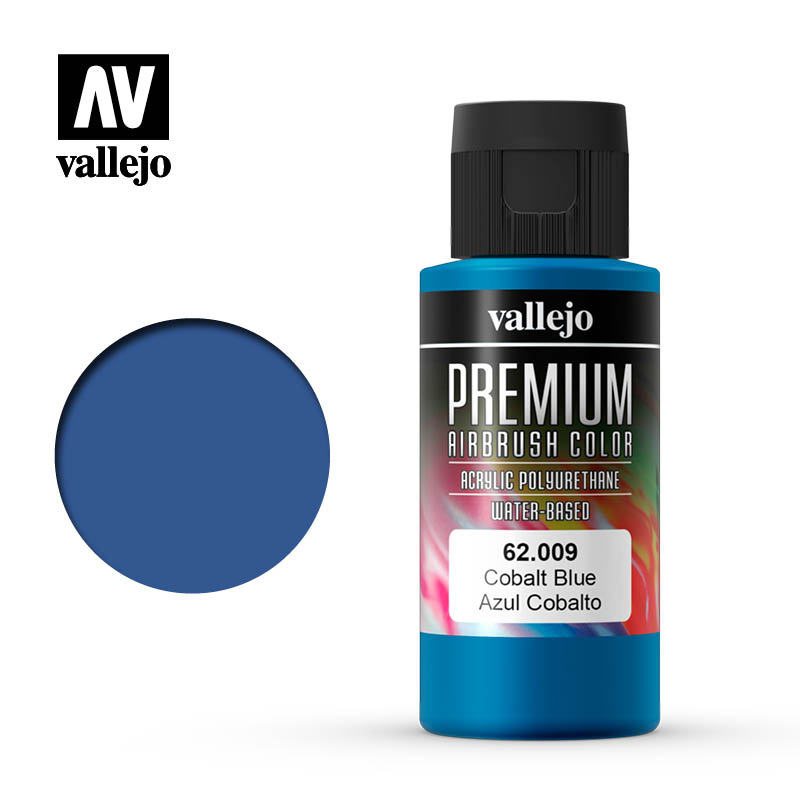 Краска 62009 Premium Airbrush Cobalt Blue 60 ml.