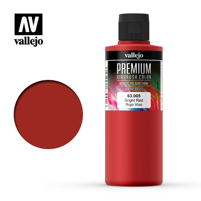 Краска 63005 Premium Airbrush Bright Red 200 ml.