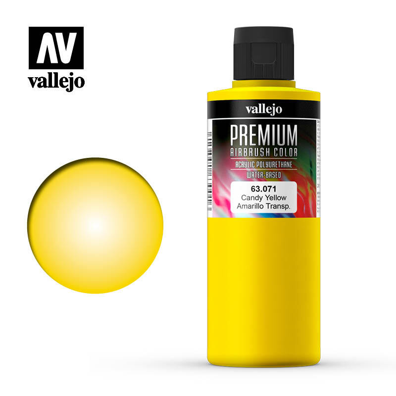 Краска 63071 Premium Airbrush Candy Yellow 200 ml.