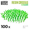 GREEN Resin Crystals - Small