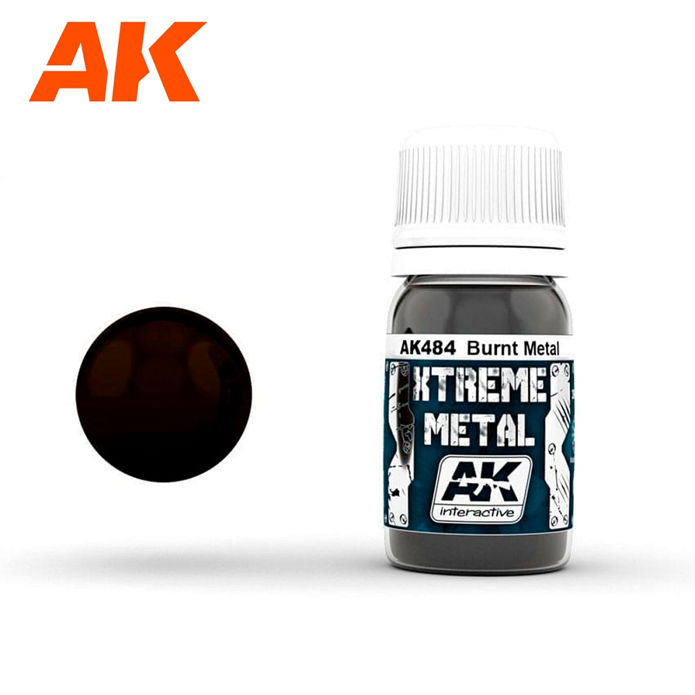 Краска AK484 - Xtreme Metal Burnt Metal 30ML.