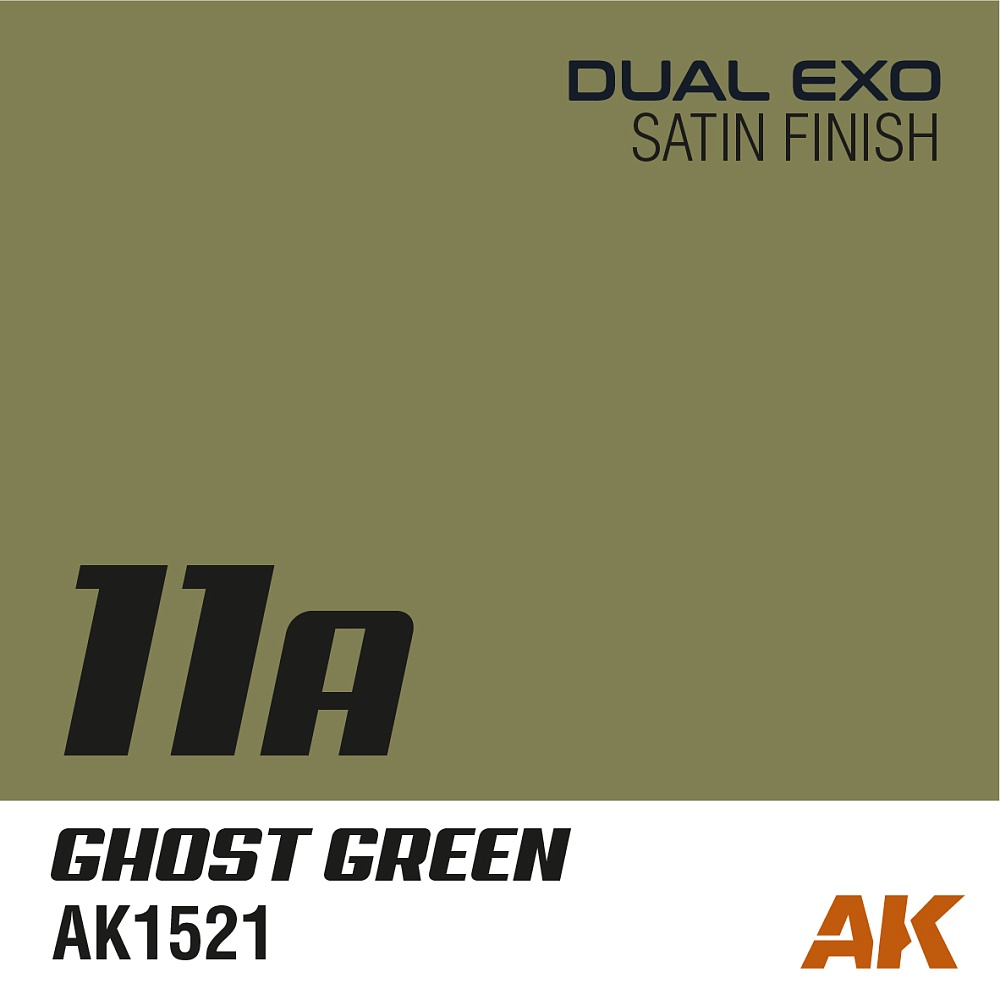Краска AK1555 - Dual Exo Set 11 - 11A Ghost Green & 11B Rebel Green