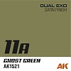 Краска AK1521 - Dual Exo 11A - Ghost Green 60ML.