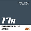 Краска AK1533 - Dual Exo 17A - Graphite Blue 60ML.
