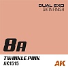 Краска AK1515 - Dual Exo 8A - Twinkle Pink 60ML.