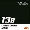 Краска AK1526 - Dual Exo 13B - Chaos Green 60ML.