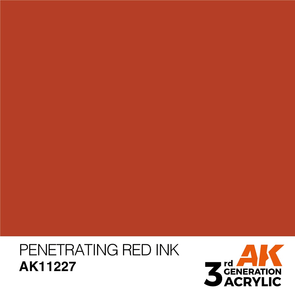 Краска AK11227 General Series - Penetrating Red – Ink