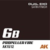 Краска AK1548 - Dual Exo Set 6 - 6A Oxide Red & 6B Propeller Fire