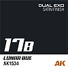 Краска AK1561 - Dual Exo Set 17 - 17A Graphite Blue & 17B Lunar Blue