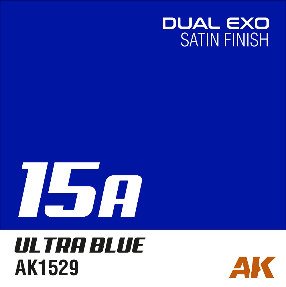 Краска AK1529 - Dual Exo 15A - Ultra Blue 60ML.