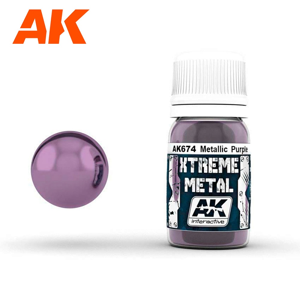 Краска AK674 - Xtreme Metal Metallic Purple 30ML.
