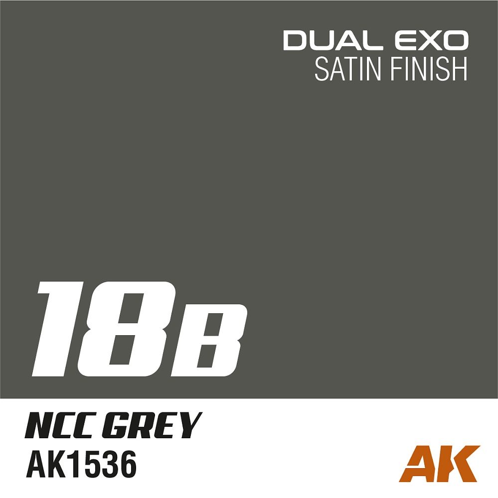 Краска AK1562 - Dual Exo Set 18 - 18A Starship Grey & 18B NCC Grey