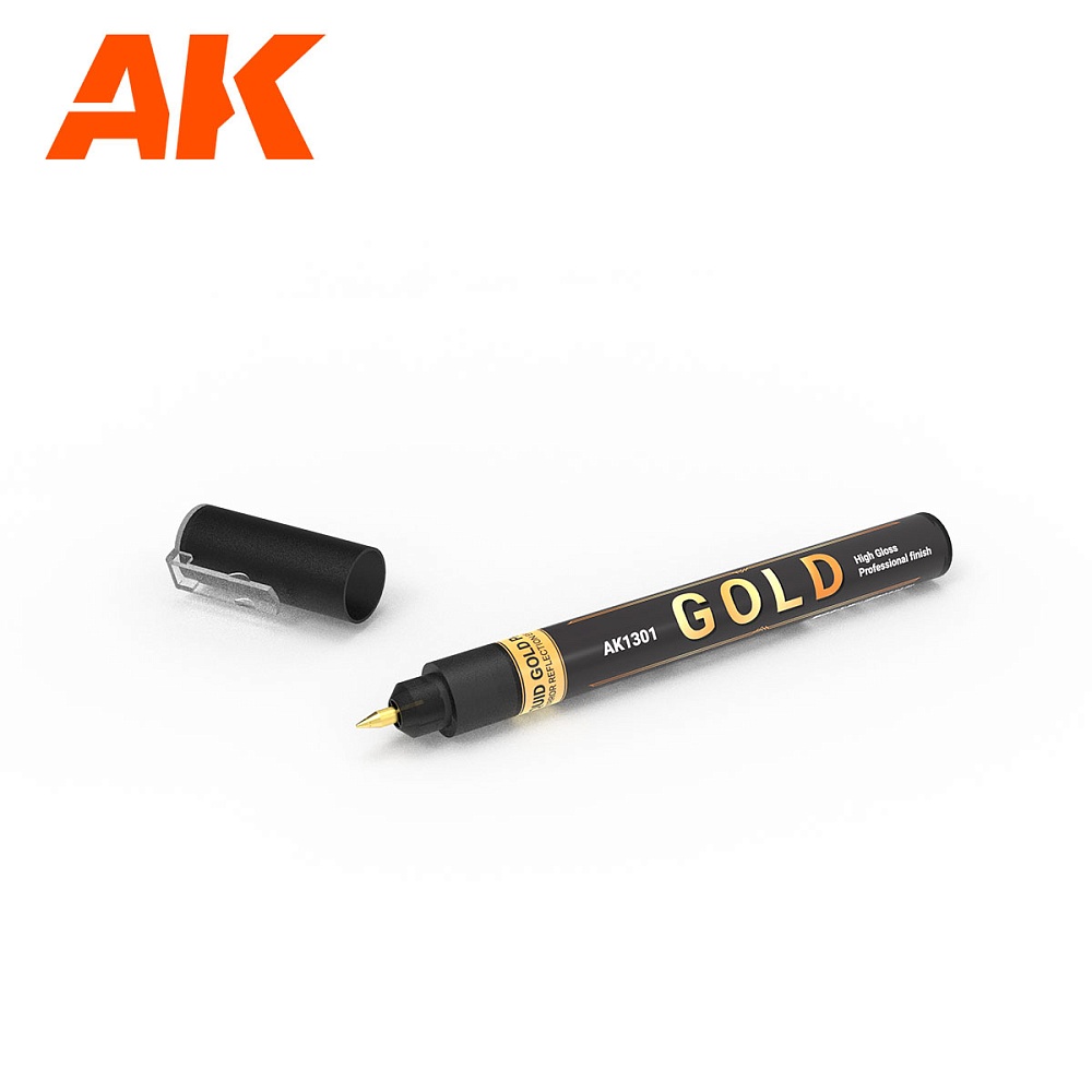 Маркер AK1301 - Metallic Liquid Marker - Gold