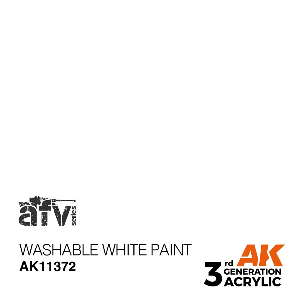 Краска AK11372 AFV Series - Washable White Paint – AFV