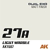 Краска AK1587 - Dual Exo Scenery - 27A - Light Marble 60ML.