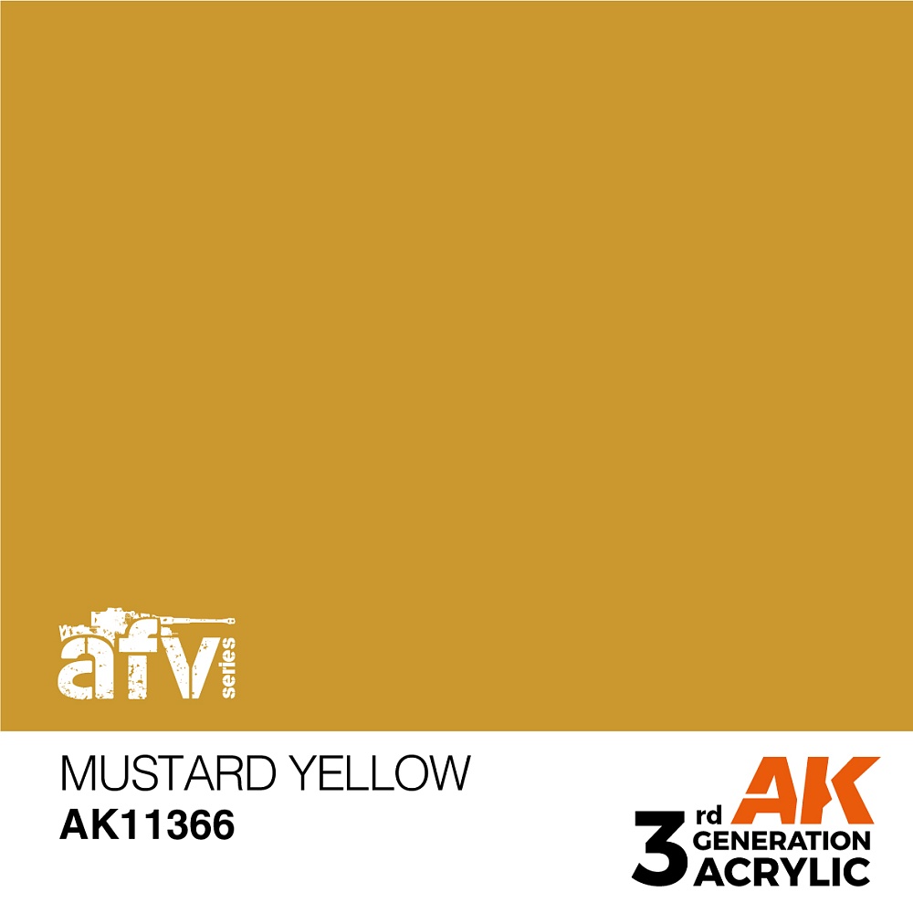 Краска AK11366 AFV Series - Mustard Yellow – AFV