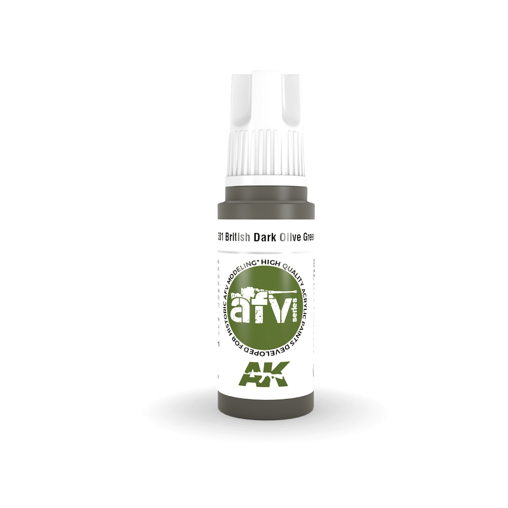 Краска AK11381 AFV Series - British Dark Olive Green PFI – AFV