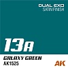Краска AK1557 - Dual Exo Set 13 - 13A Galaxy Green & 13B Chaos Green