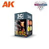 Краска AK1071 - Набор Wargame Color Set - Fire Effects