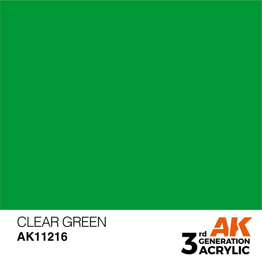 Краска AK11216 General Series - Clear Green – Standard