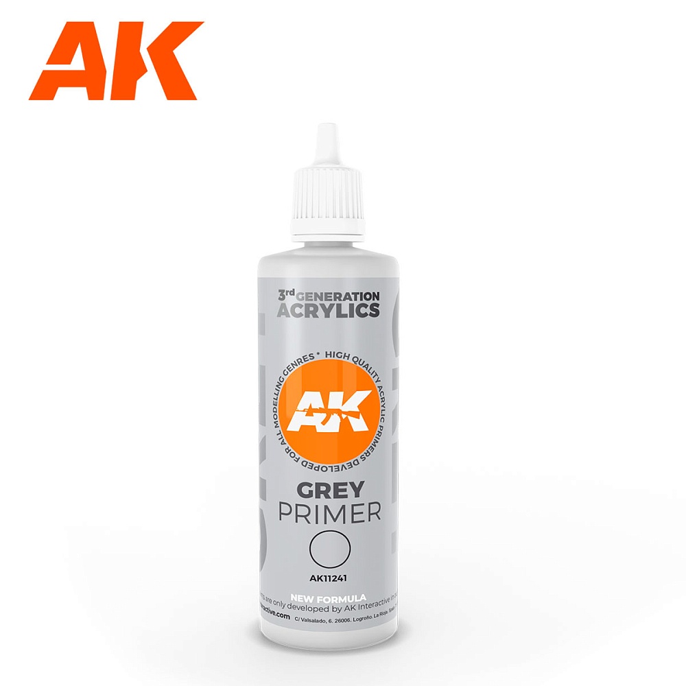 Грунт AK11241 Primers - Grey Primer 100ML