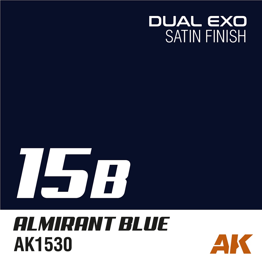 Краска AK1559 - Dual Exo Set 15 - 15A Ultra Blue & 15B Almirant Blue