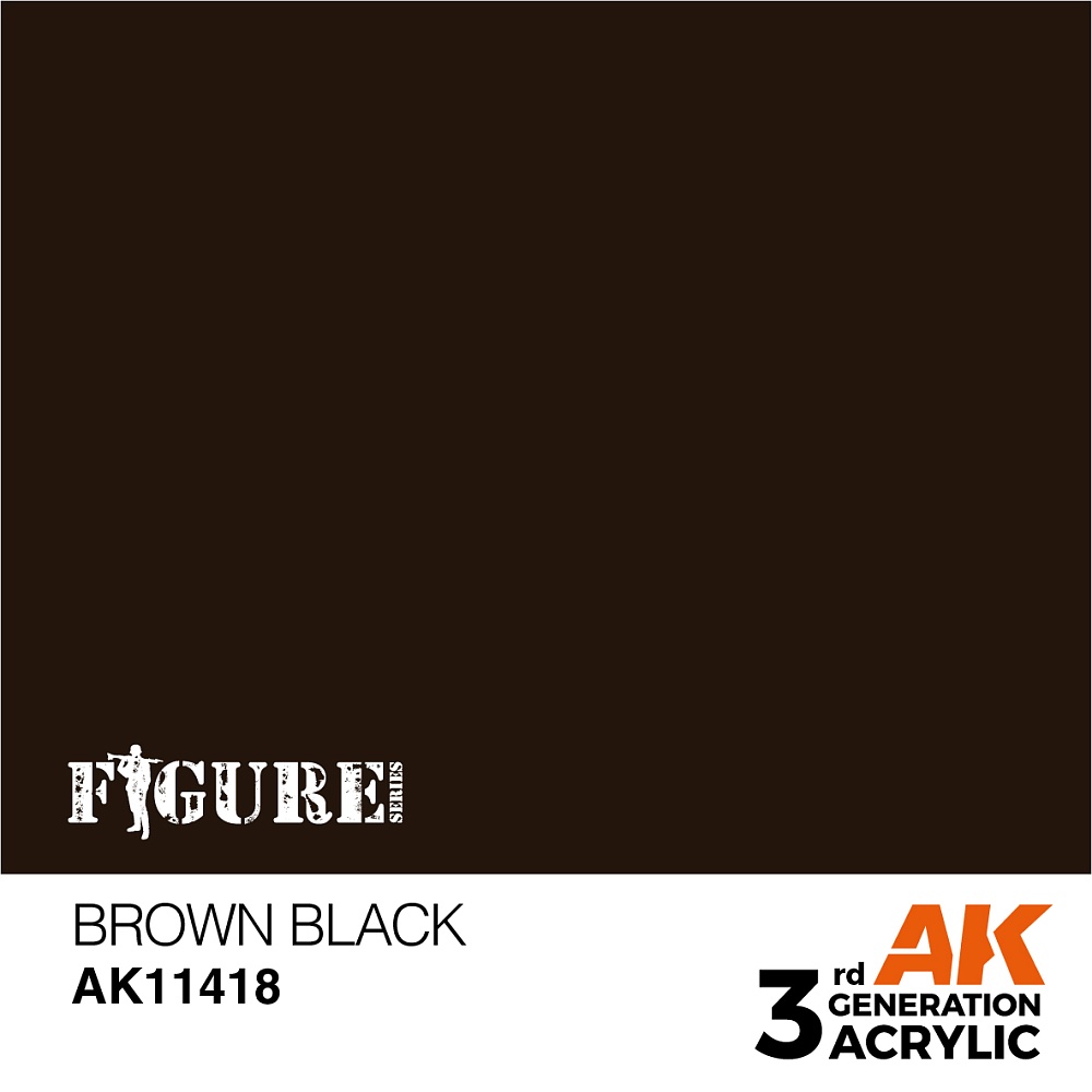 Краска AK11418 Figures Series - Brown Black – Figures