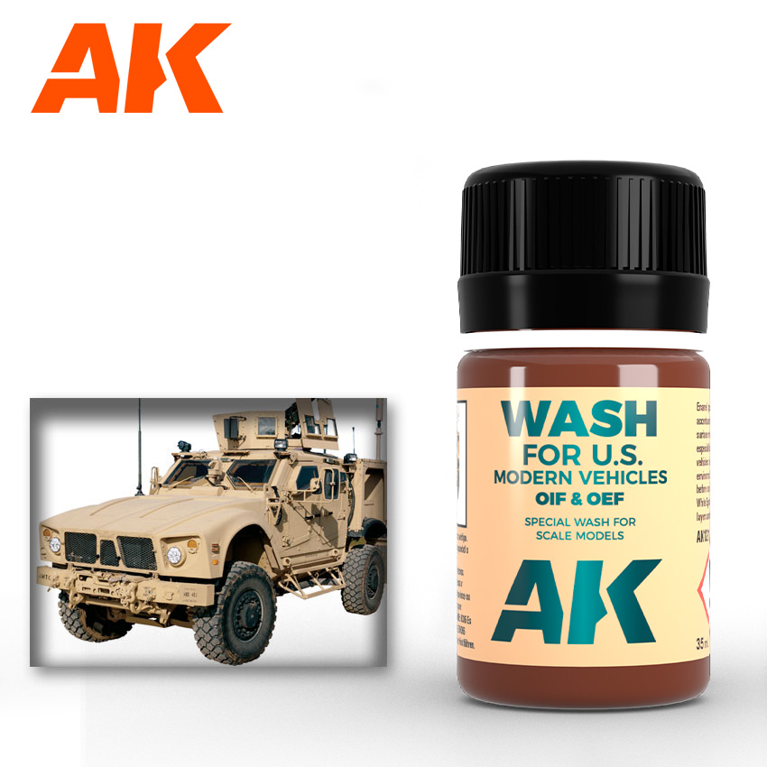 Краска AK121 - OIF & OEF - US Vehicles Wash