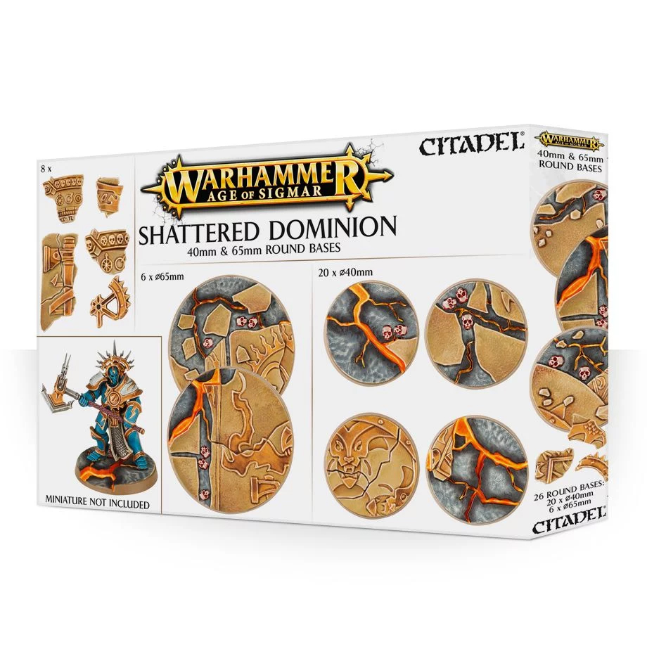 Age of Sigmar Shattered Dominion: 65&40mm Round Bases