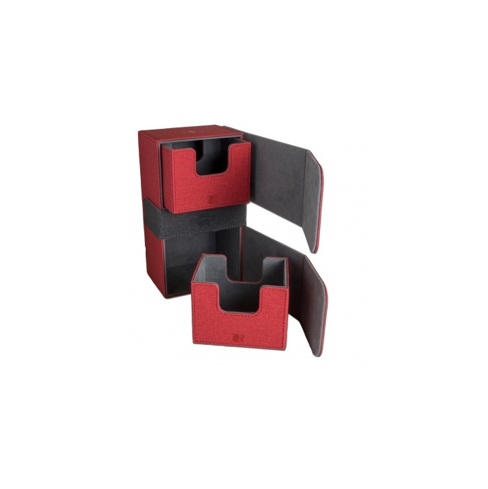 Blackfire Convertible Premium Deck Box Dual 200+ Standard Size Cards - Red