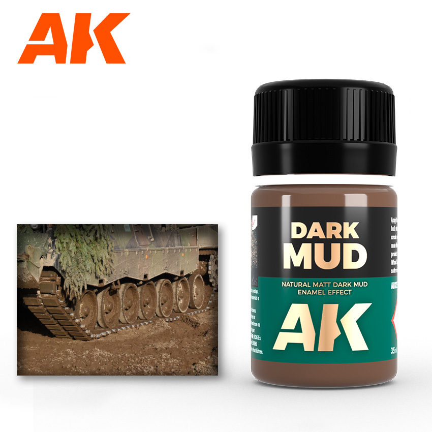 Краска AK023 - Dark Mud Effect