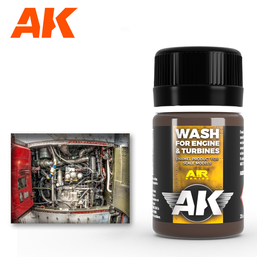 Краска AK2033 - Aircraft Engine Wash