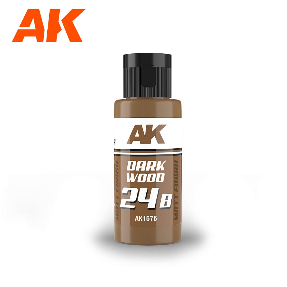 Краска AK1576 - Dual Exo Scenery - 24B - Dark Wood 60ML.