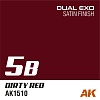 Краска AK1510 - Dual Exo 5B - Dirty Red 60ML.